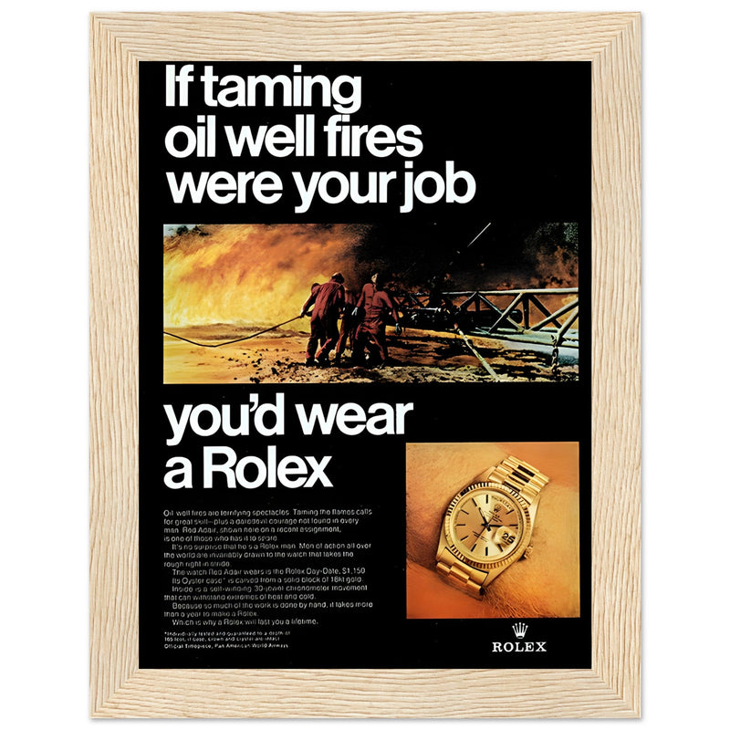 Rolex Day-Date Vintage Poster Ad