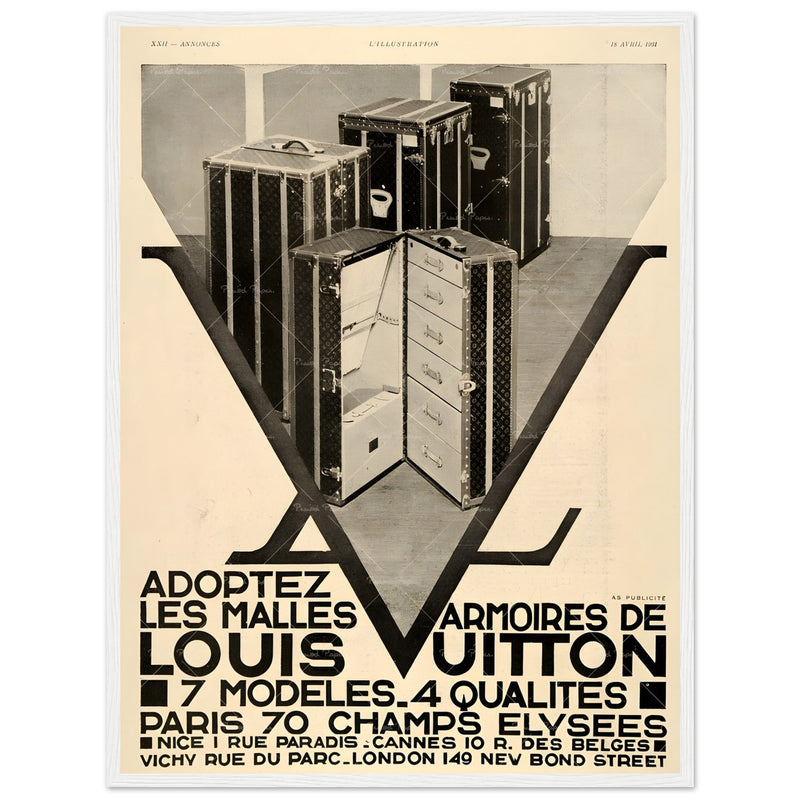 Louis Vuitton Paris Vintage Poster Ad