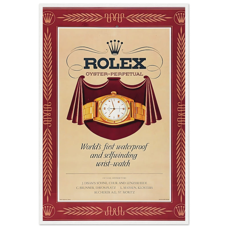 Rolex Oyster-Perpetual Vintage Poster Ad