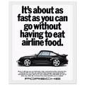 Porsche 911 Vintage Poster - Airline Food