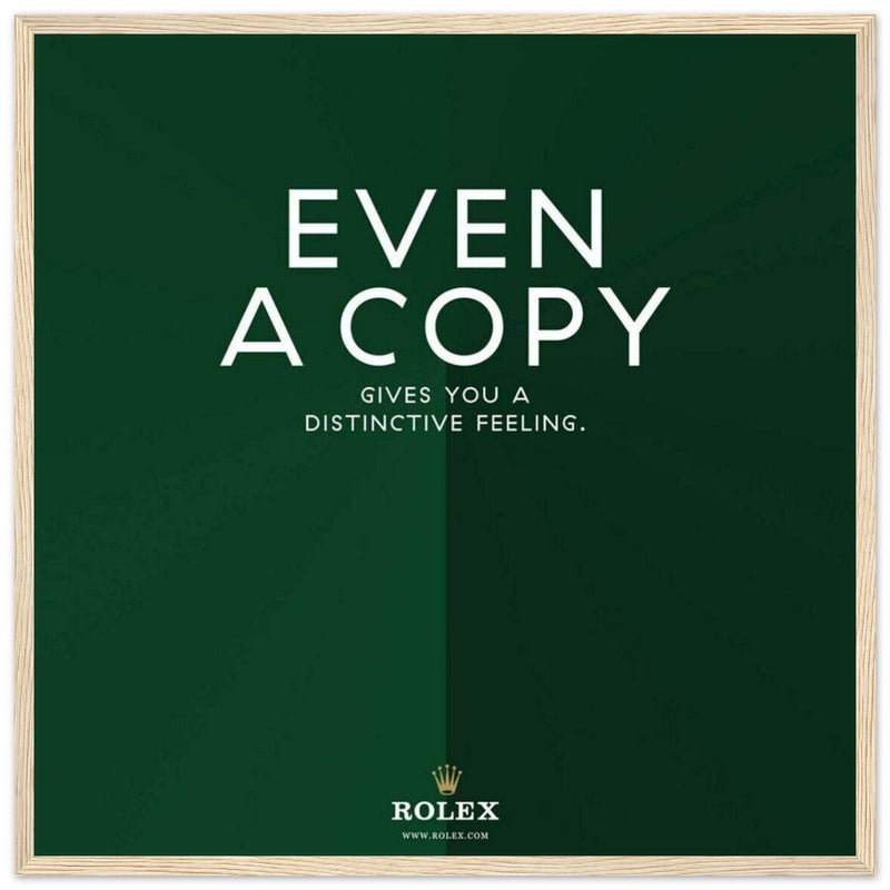 Rolex Distinctive Feeling Vintage Poster Ad