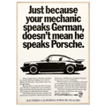 Porsche - German Speaking Vintage Poster
