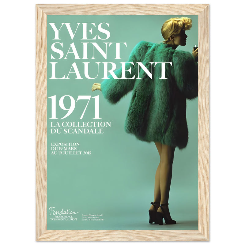 YSL 1971 Vintage Poster