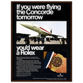 Rolex Oyster Perpetual Concorde Vintage Poster Ad