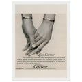 Cartier Love Bangles Vintage Poster