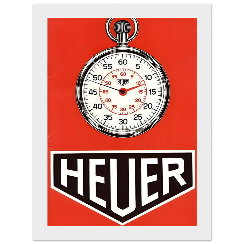 Heuer 1963 Vintage Poster Ad