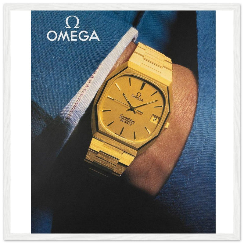 Omega Gold Vintage Poster Ad