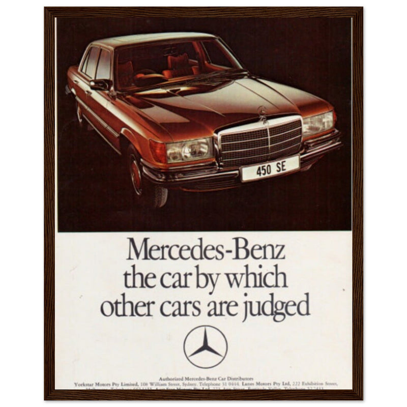 Mercedes Benz Vintage Poster Ad
