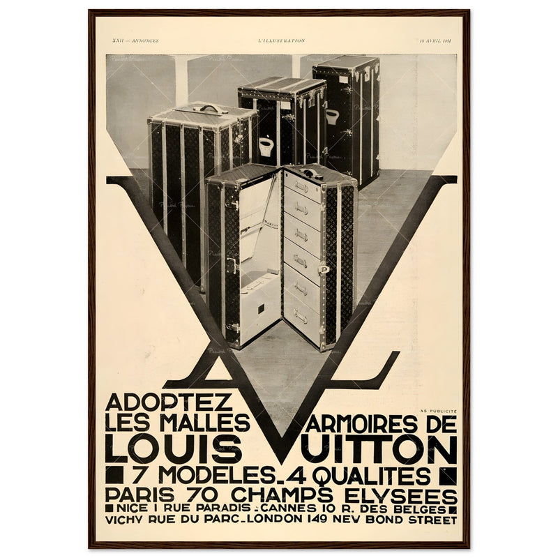 Louis Vuitton Paris Vintage Poster Ad