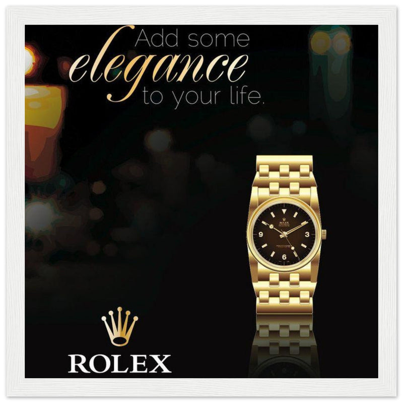 Rolex Elegance Vintage Poster Ad