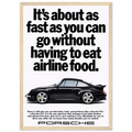 Porsche 911 Vintage Poster - Airline Food