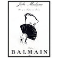 Balmain Jolie Madame Vintage Poster Ad
