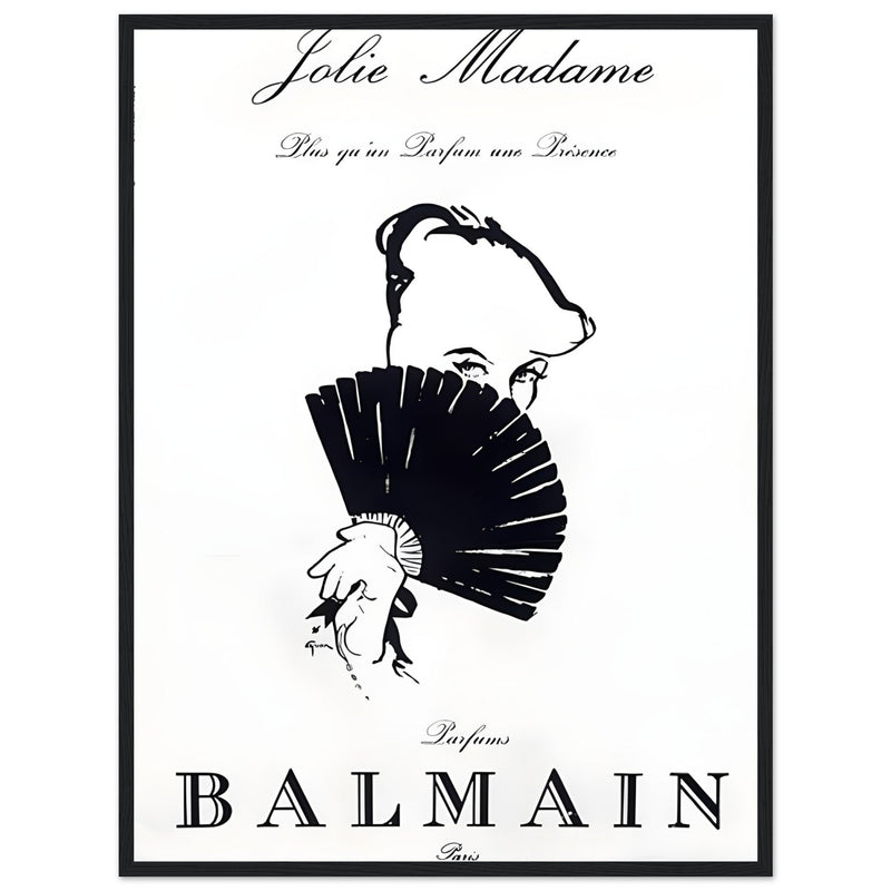 Balmain Jolie Madame Vintage Poster Ad
