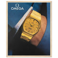 Omega Gold Vintage Poster Ad