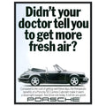 Porsche 911 Fresh Air Vintage Poster Ad