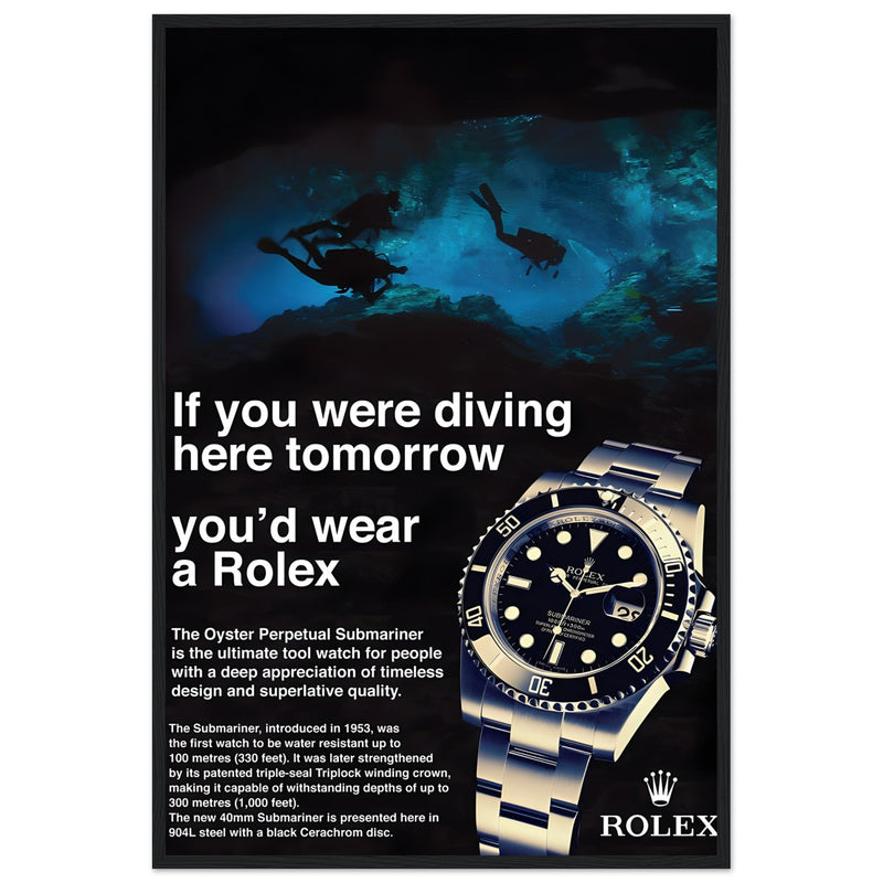 Rolex Oyster Perpetual Vintage Poster - Premium Matte