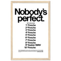 Porsche Nobody's Perfect Le Man Vintage Poster Ad