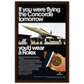 Rolex Oyster Perpetual Concorde Vintage Poster Ad