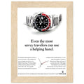 Rolex GMT Master Travel Vintage Poster Ad