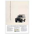 Land Rover Defender Vintage Poster
