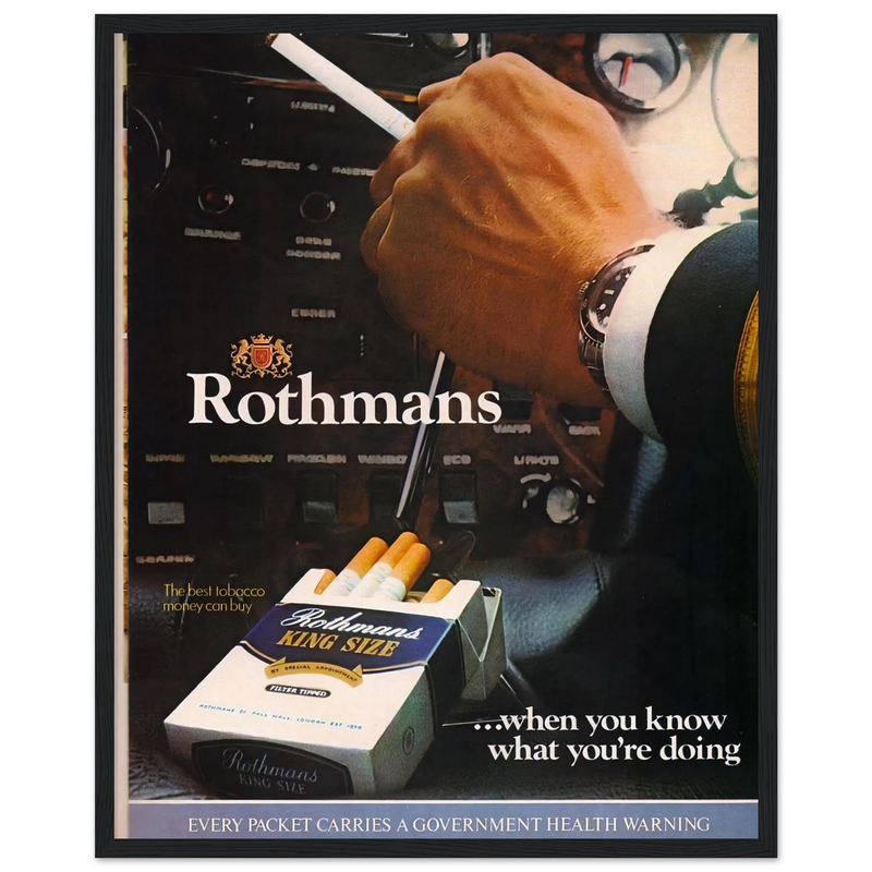 Rothmans Vintage Poster Ad - Rothman Kingsize