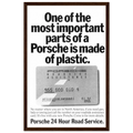 Porsche - 24 Hour Road Service Vintage Poster Ad