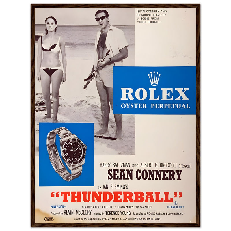 Rolex Sean Connery Vintage Poster Ad