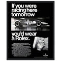 Rolex Racing Vintage Poster Ad