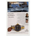 Rolex Yacht Submariner Vintage Poster Ad