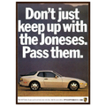 Porsche Turbo 944 Vintage Ad Poster