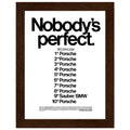 Porsche Nobody's Perfect Le Man Vintage Poster Ad