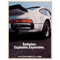 Porsche - Exclusive, Explosive, Expensive Vintage Poster