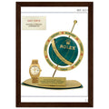 Rolex Day-Date Globe Vintage Poster Ad