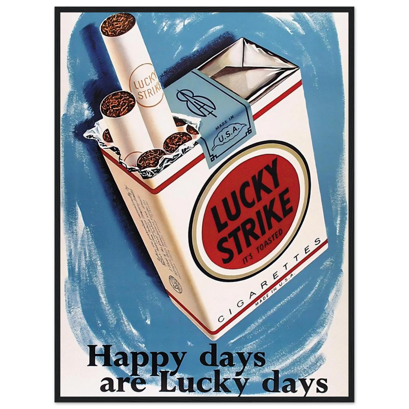 Lucky Strike Vintage Poster - Happy Days