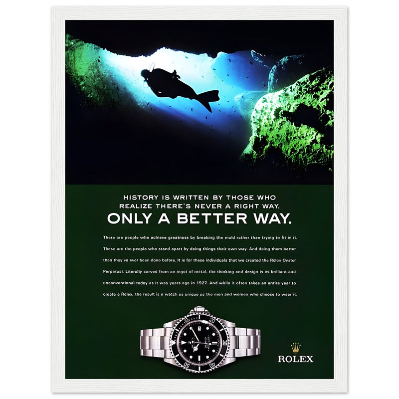 Rolex A Better Way Vintage Poster Ad