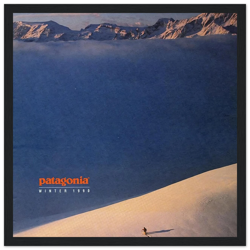 Patagonia Vintage Poster Ad - Winter 1990