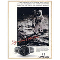 Omega Moon Vintage Poster Ad