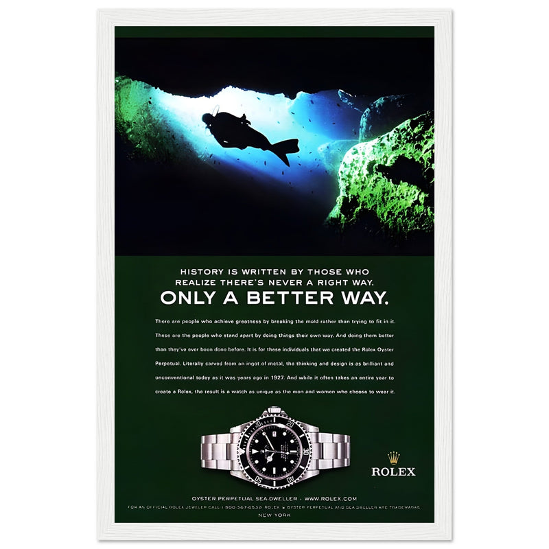 Rolex A Better Way Vintage Poster Ad