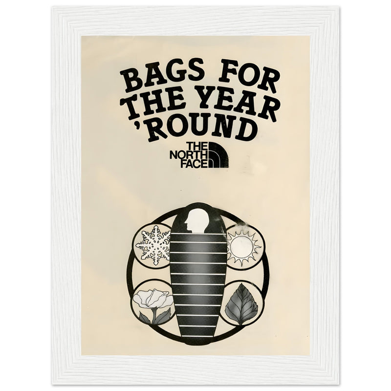 The North Face Sleeping Bags Vintage Poster