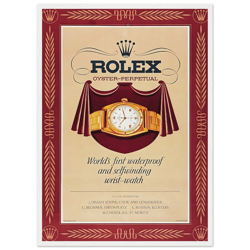 Rolex Oyster-Perpetual Vintage Poster Ad