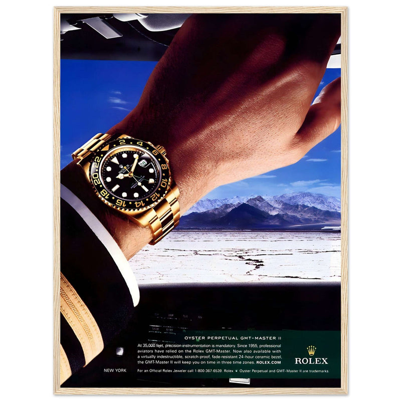 Rolex Oyster Perpetual GMT-Master II New York Pilot Vintage Poster