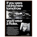 Rolex Racing Vintage Poster Ad