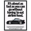 Porsche 911 Vintage Poster - Airline Food