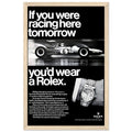 Rolex Racing Vintage Poster Ad