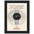 Omega Race to the Moon Vintage Poster Ad