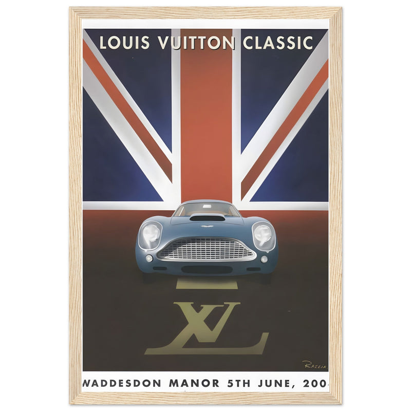 Louis Vuitton Classic Car Show Vintage Poster Ad