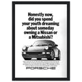 Porsche 911 Vintage Ad Poster