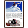 Rolex Alpine Gold Medal Sweep Vintage Poster