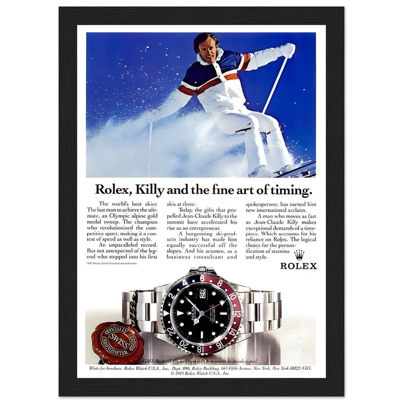 Rolex Alpine Gold Medal Sweep Vintage Poster