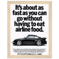 Porsche 911 Vintage Poster - Airline Food
